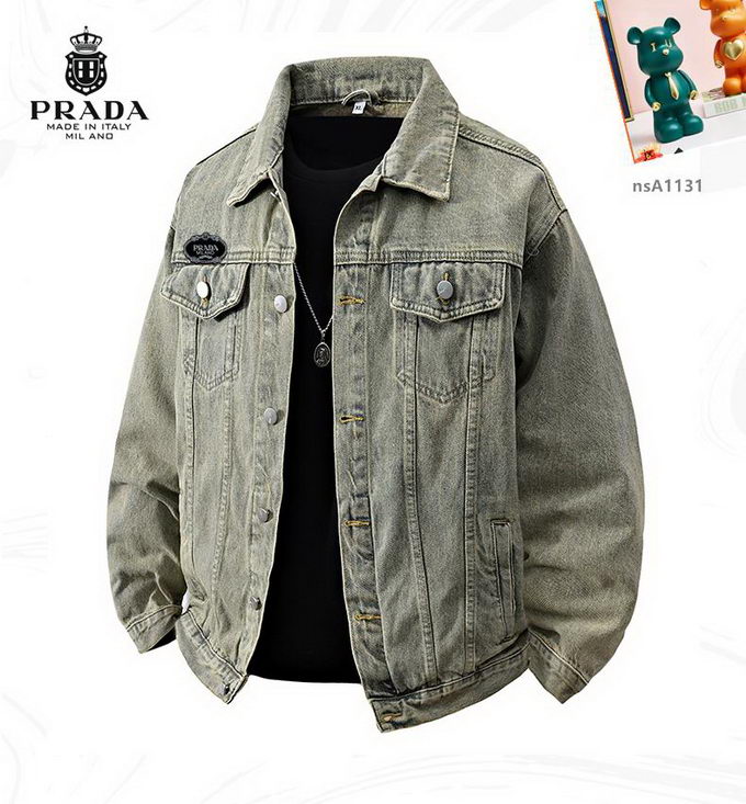 Prada Denim Jacket Mens ID:20250925-65